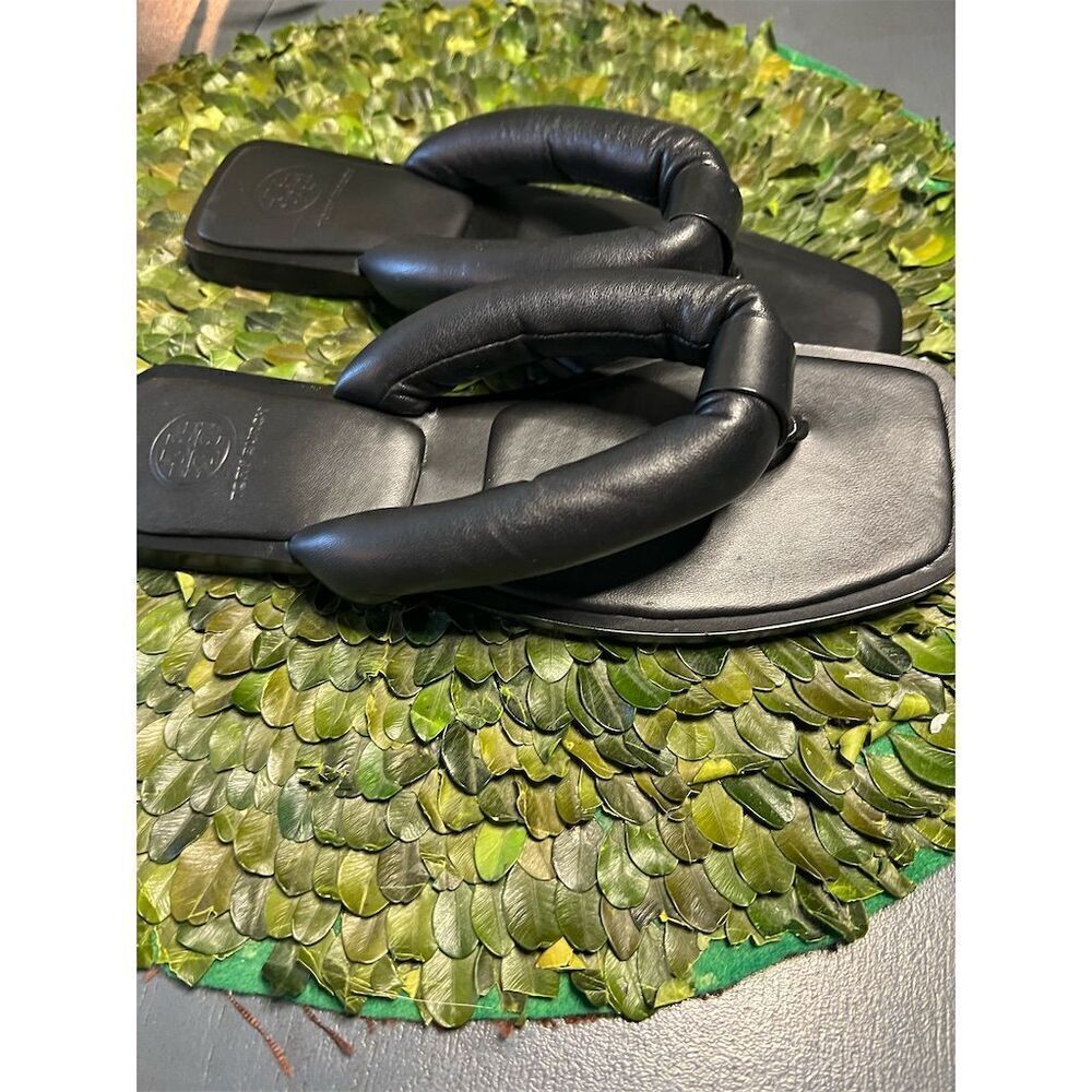 TORY BURCH - Women's Black Thong Sandals Size 7M
